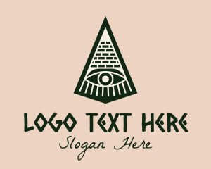 Aztec Pyramid Eye  Logo