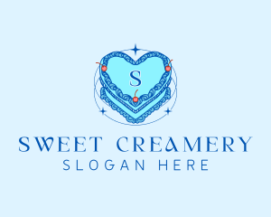 Heart Cake Bakery logo design