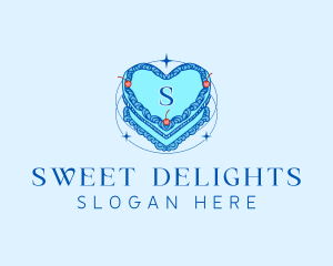 Heart Cake Bakery logo design