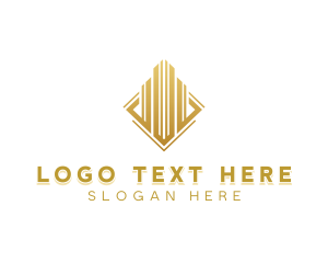 Financial - Luxury Tower Diamond logo design