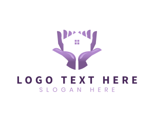 Rescue Shelter - Home Shelter Hands logo design