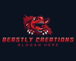 Raptor Dinosaur Beast logo design