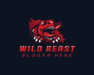 Raptor Dinosaur Beast logo design