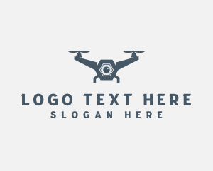 Drone - Drone Quadcopter Videography logo design