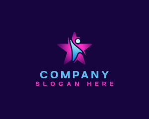 Education - Human Star Volunteer Ambition logo design