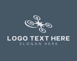 Aerial - Logistics Delivery Drone logo design