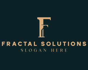 Minimalist Law Firm Letter F logo design