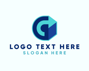 Logistics Service - 3D Arrow Letter G logo design