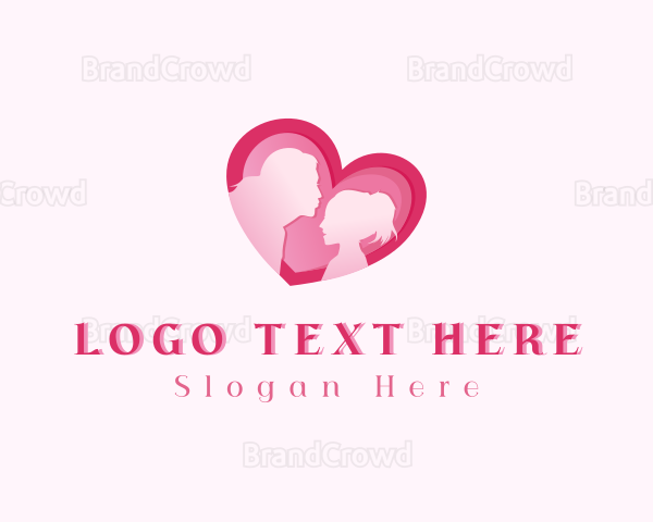 Heart Family Parenting Logo