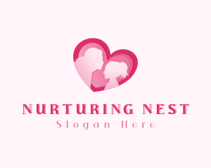 Parent - Heart Family Parenting logo design