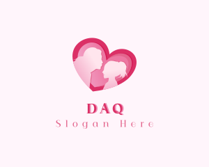 Child - Heart Family Parenting logo design