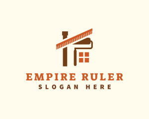 Ruler - Carpenter Ruler Roller Maintenance logo design