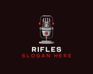 Podcast Audio Recording Logo