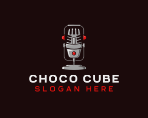 Singer - Podcast Audio Recording logo design