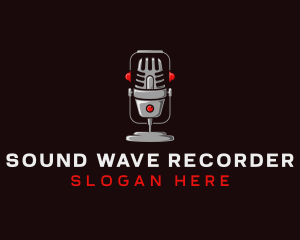 Podcast Audio Recording logo design