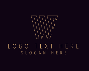 Modern Letter W Company Logo