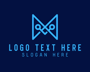 Telecom - Generic Tech Letter M logo design