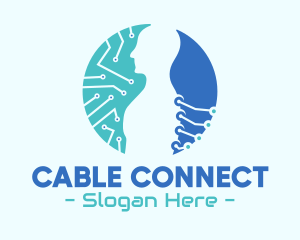 Cable - Human Body Tech logo design