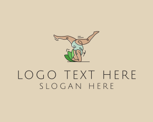 Healthy - Healthy Woman Yoga logo design