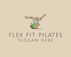 Pilates - Healthy Woman Yoga logo design