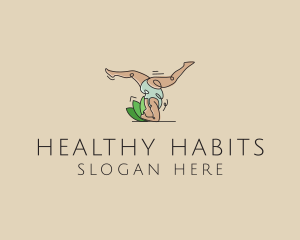 Healthy Woman Yoga  logo design