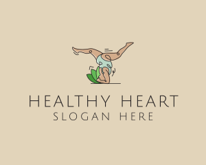 Healthy Woman Yoga  logo design