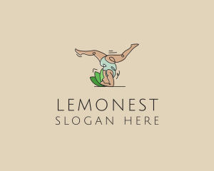 Yoga - Healthy Woman Yoga logo design