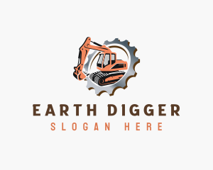 Digger - Construction Excavator Digger logo design