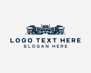 Shipping - Truck Freight Logistics logo design