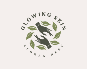 Skincare - Skincare Leaf Hand logo design