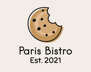 Cookie Bite Minimalist logo design