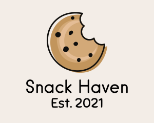 Cookie Bite Minimalist logo design