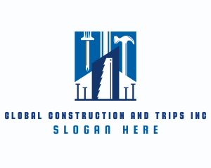 Hammer - Contractor Builder Tools logo design