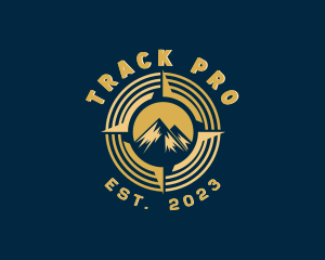 Tracker - Mountain Navigator Compass logo design