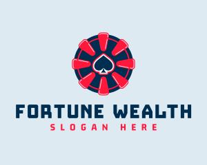 Fortune - Game Chip Spade logo design