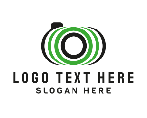 Video - Camera Lens Focus logo design