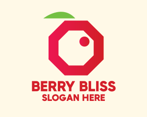 Modern Octagon Berry  logo design