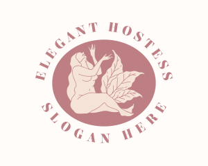 Hostess - Leaf Naked Model logo design