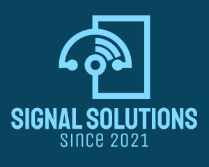 Signal - Blue Stethoscope Signal logo design