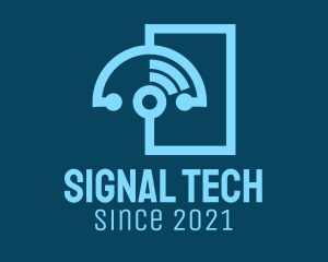 Signal - Blue Stethoscope Signal logo design