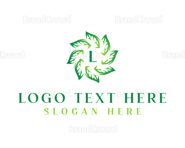 Eco Nature Leaves Logo