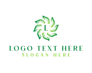Therapy - Eco Nature Leaves logo design