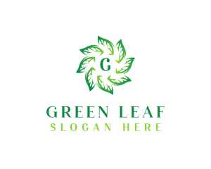 Eco Nature Leaves logo design