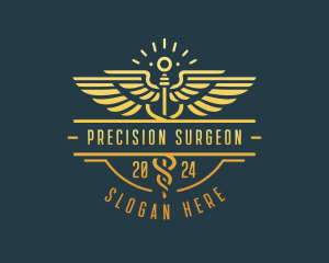 Surgeon - Caduceus Medical Surgeon logo design