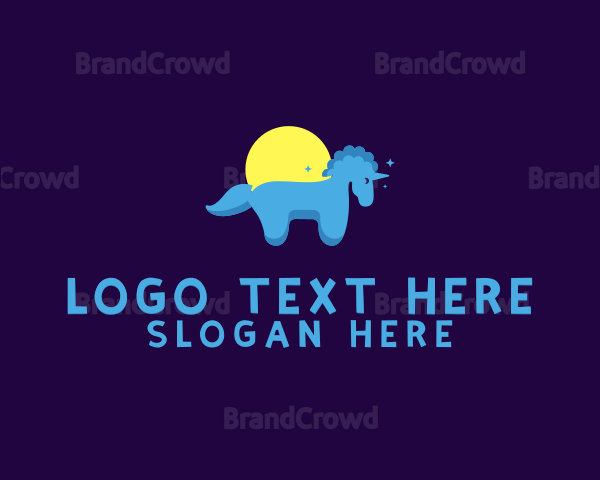 Blue Little Unicorn Logo