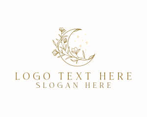 Wedding - Wedding Flower Moon logo design