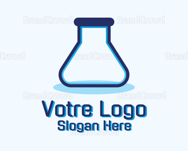 Simple Test Tube Logo