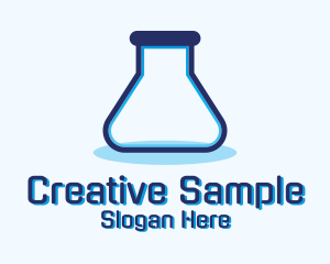 Simple Test Tube logo design