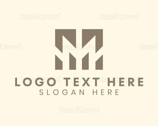 Geometric Firm Business Letter M Logo