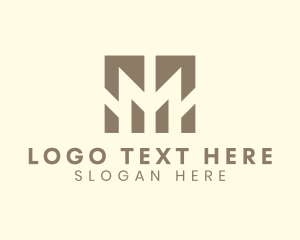 Geometric Firm Business Letter M Logo